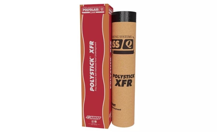 Polystick XFR self-adhered roof underlayment product
