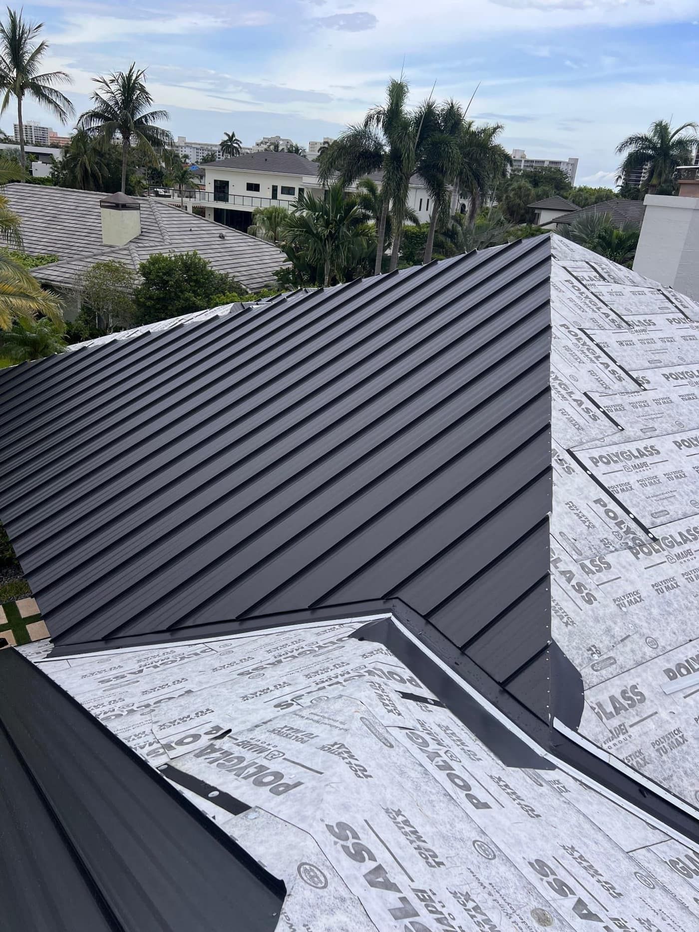 Dark Standing Seam Roof