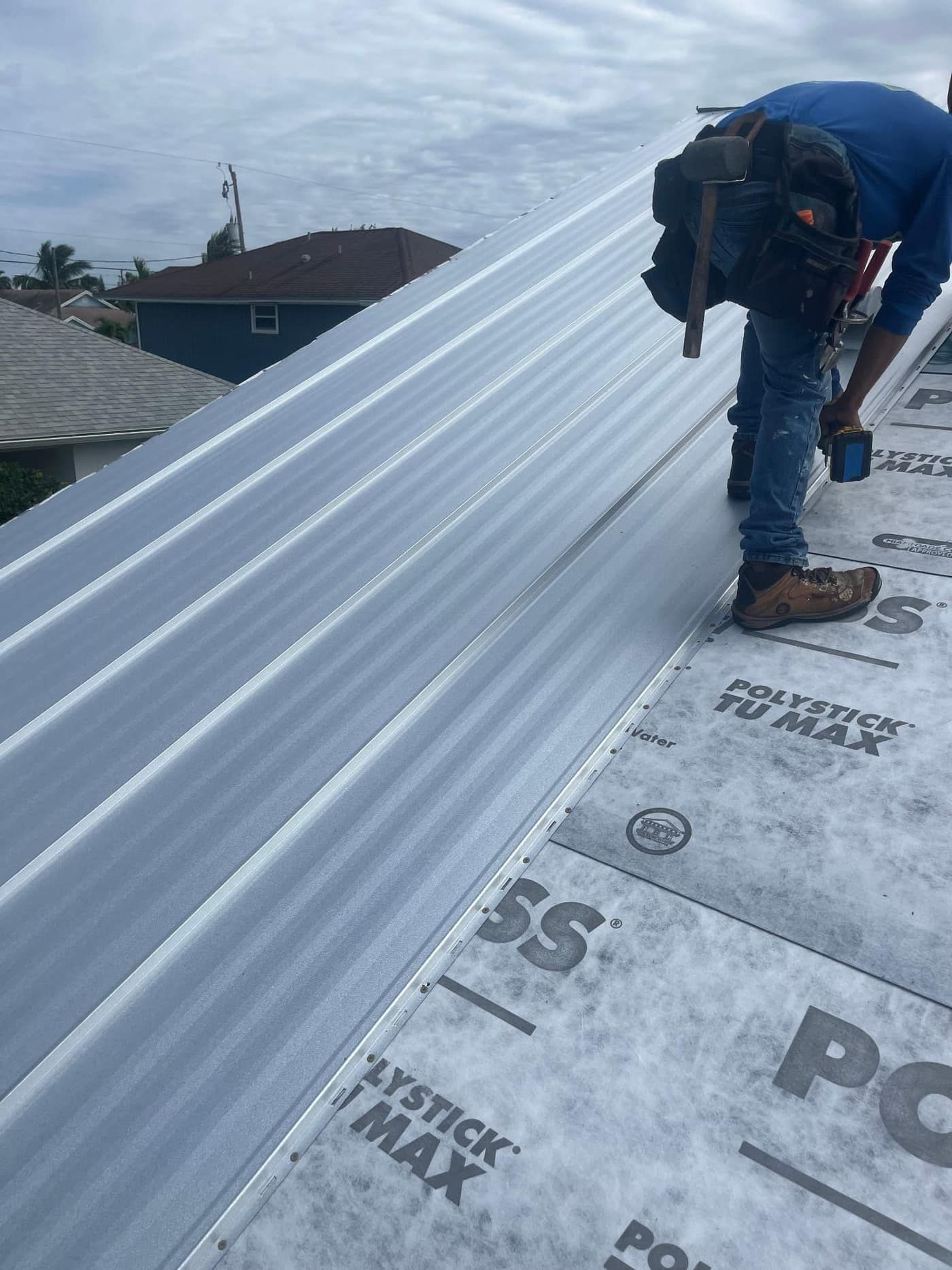 Metal roofing project